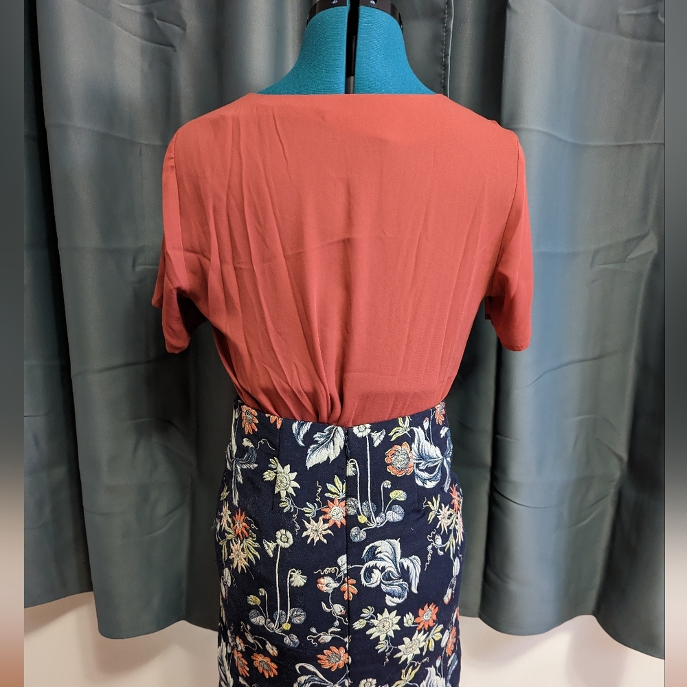 Terra Cotta/ burnt orange Pleione Blouse - Picture 2 of 5